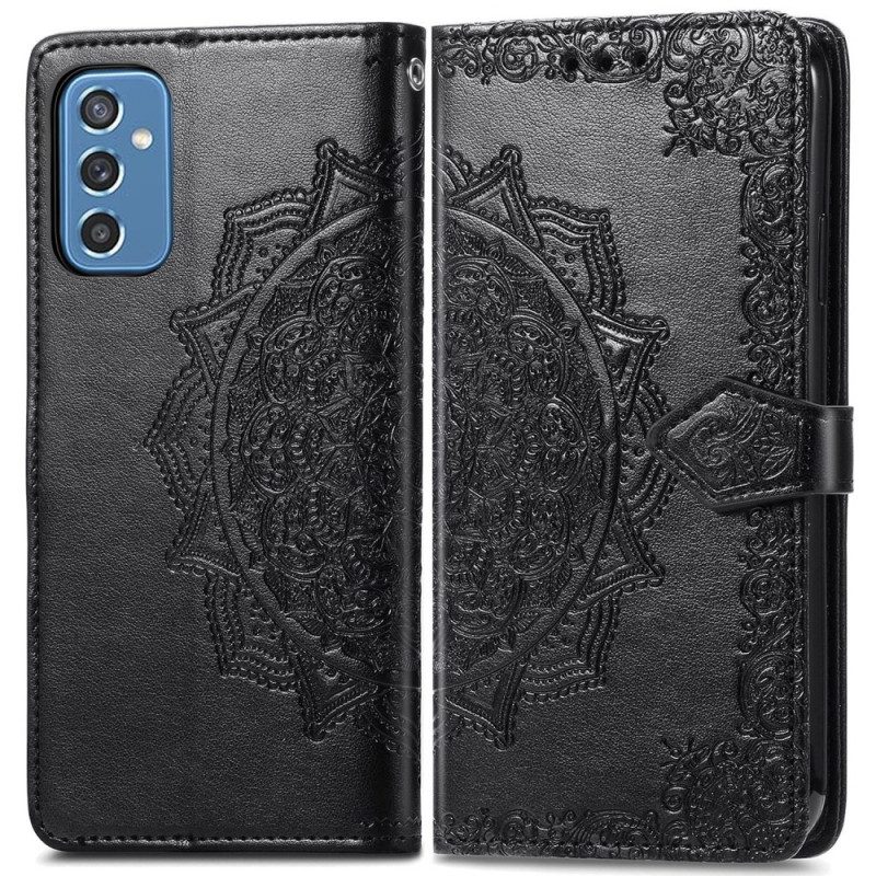 Custodia in pelle Samsung Galaxy M52 5G Mandala Intrecciato