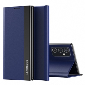 Folio Cover Samsung Galaxy M52 5G Custodia in pelle Chiusura Magnetica In Finta Pelle Litchi