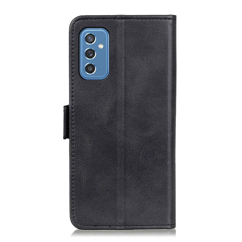 Folio Cover Samsung Galaxy M52 5G Custodia in pelle Doppio Lembo