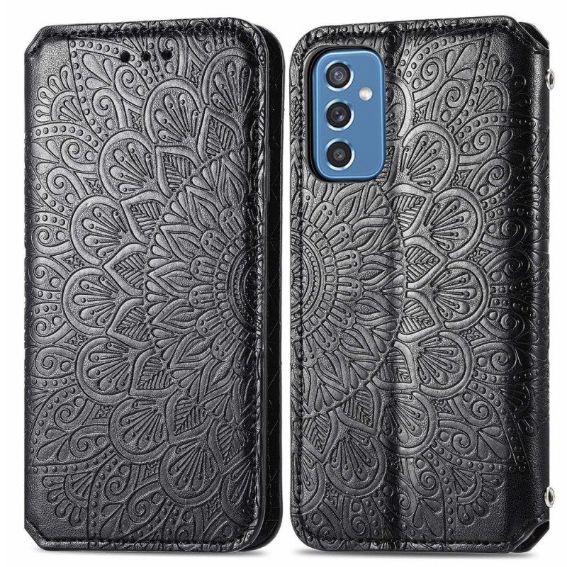 Folio Cover Samsung Galaxy M52 5G Custodia in pelle Finta Pelle Anticata