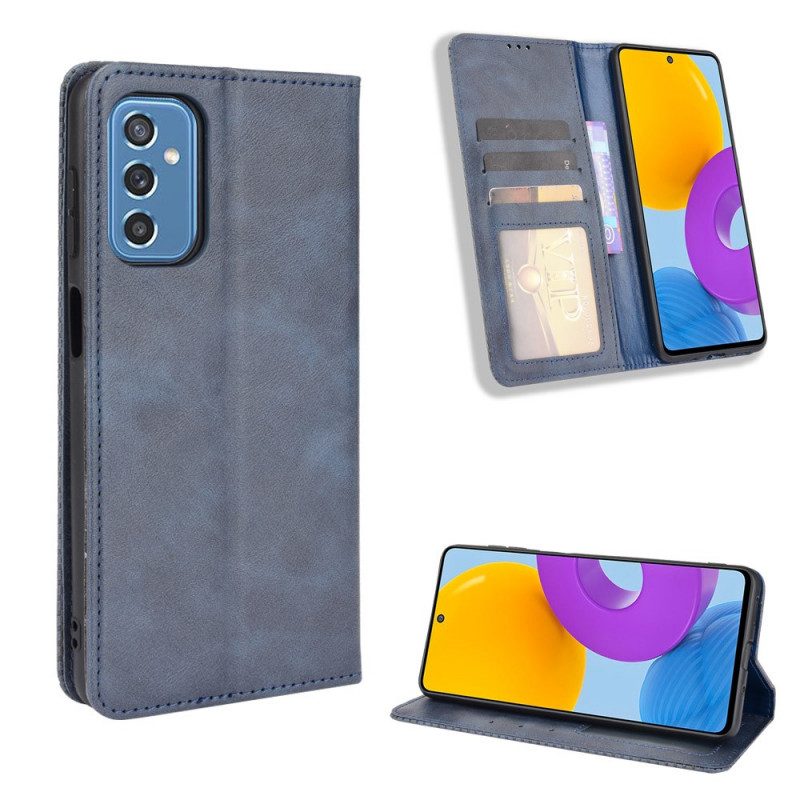 Folio Cover Samsung Galaxy M52 5G Custodia in pelle Morbida Ecopelle