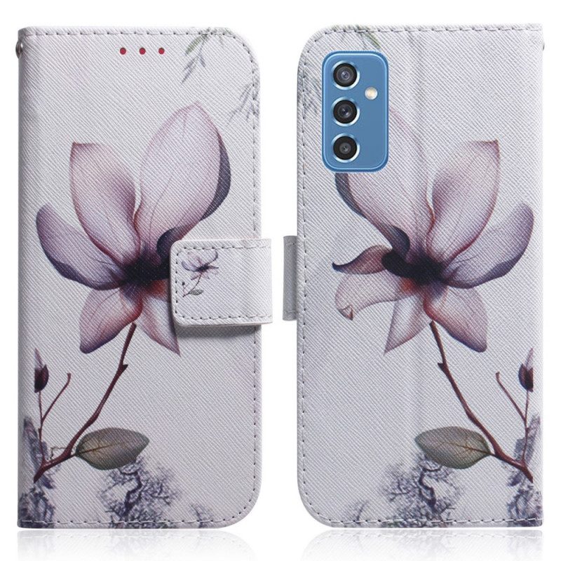 Folio Cover Samsung Galaxy M52 5G Fiore Viola