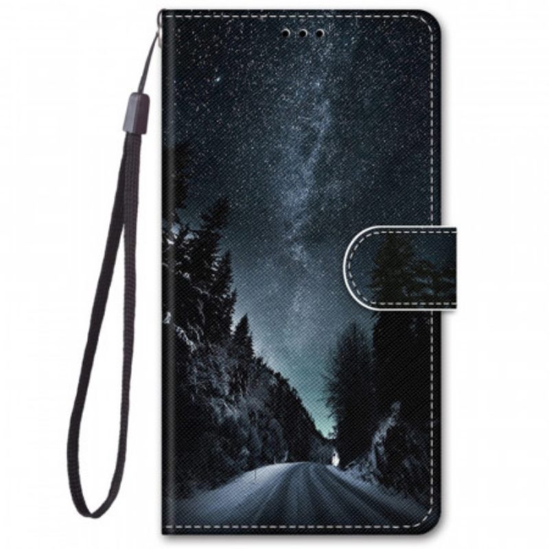 Folio Cover Samsung Galaxy M52 5G Strada Di Montagna