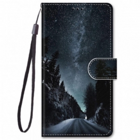 Folio Cover Samsung Galaxy M52 5G Strada Di Montagna