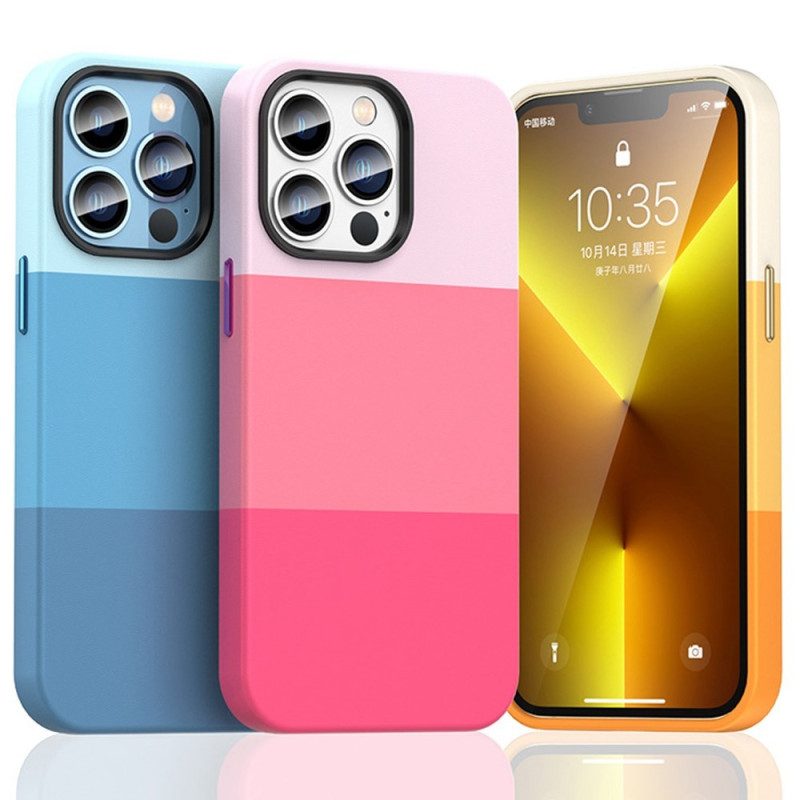 Cover iPhone 14 Bande Colorate