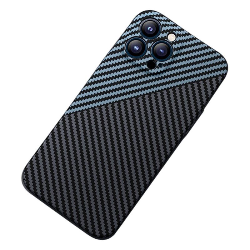 Cover iPhone 14 Design In Fibra Di Carbonio