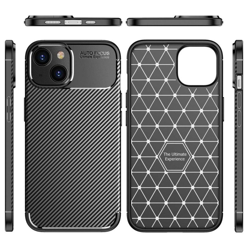 Cover iPhone 14 Fibra Di Carbonio Flessibile