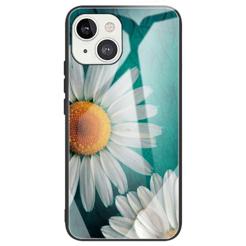 Cover iPhone 14 Fiori In Vetro Temperato