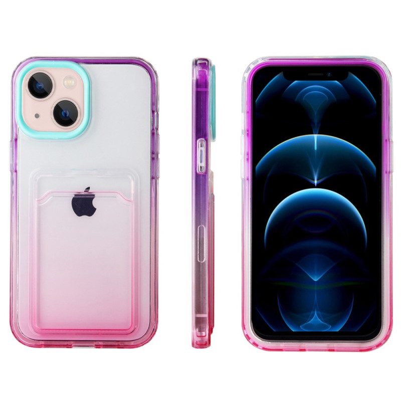 Cover iPhone 14 Portacarte Sfumato