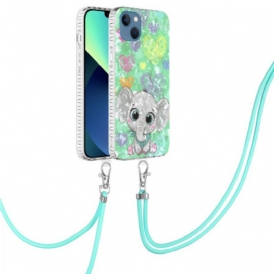 Cover iPhone 14 Stile Elefante Con Filo