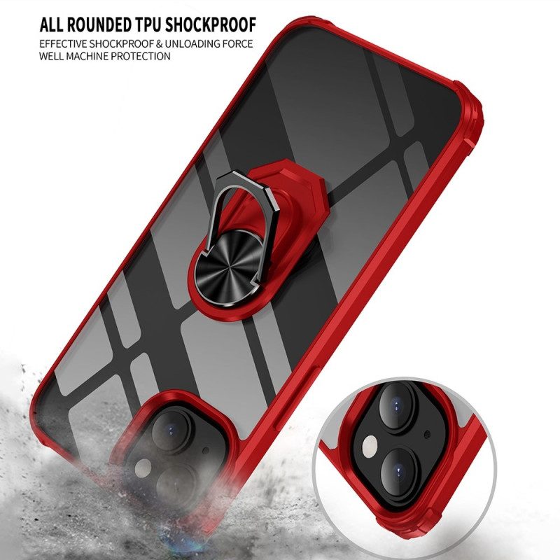 Cover iPhone 14 Trasparente Con Anello-supporto