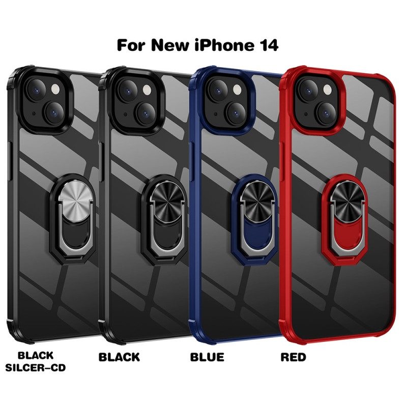 Cover iPhone 14 Trasparente Con Anello-supporto