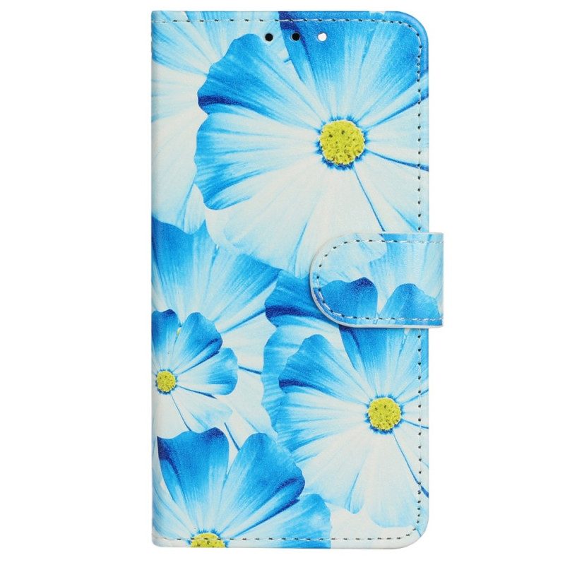 Custodia in pelle iPhone 14 Fiori