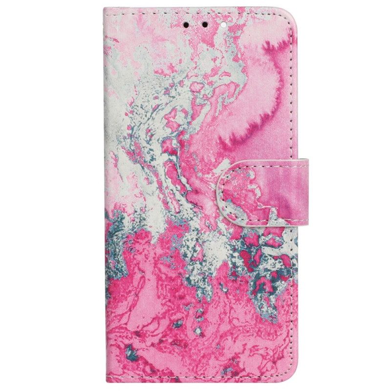 Custodia in pelle iPhone 14 Marmo