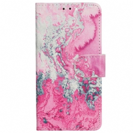 Custodia in pelle iPhone 14 Marmo