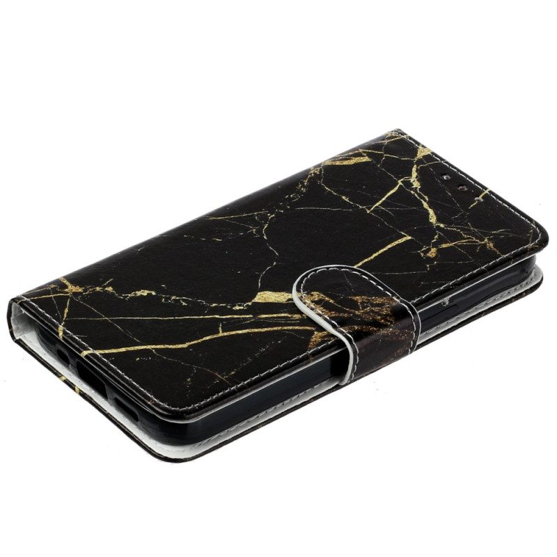 Custodia in pelle iPhone 14 Marmo