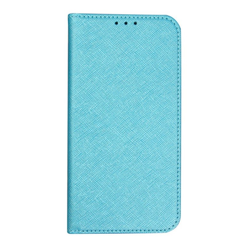 Folio Cover iPhone 14 Custodia in pelle Strutturato