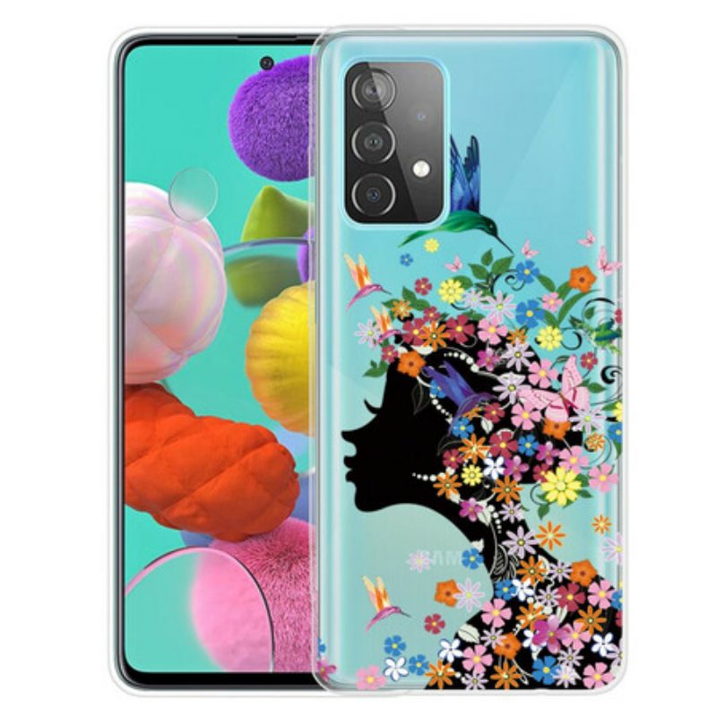 Cover Samsung Galaxy A32 5G Bella Testa Di Fiore