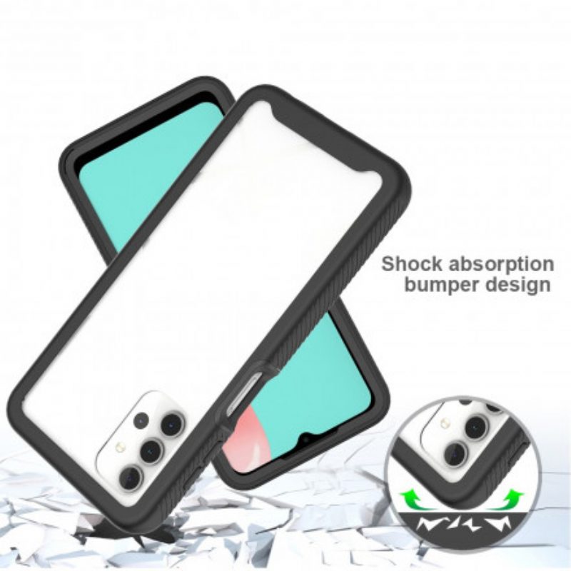 Cover Samsung Galaxy A32 5G Bordi In Silicone Dal Design Ibrido