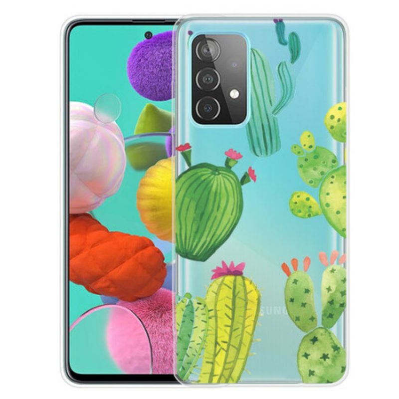 Cover Samsung Galaxy A32 5G Cactus Dell'acquerello