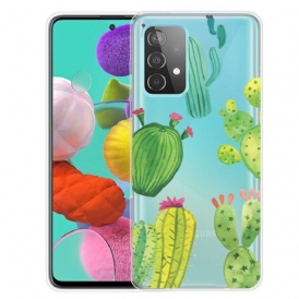 Cover Samsung Galaxy A32 5G Cactus Dell'acquerello