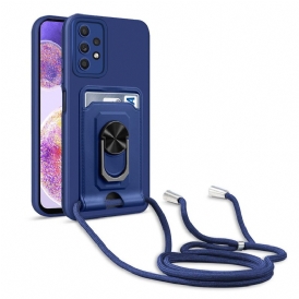 Cover Samsung Galaxy A32 5G Cordino Porta Carte E Supporto