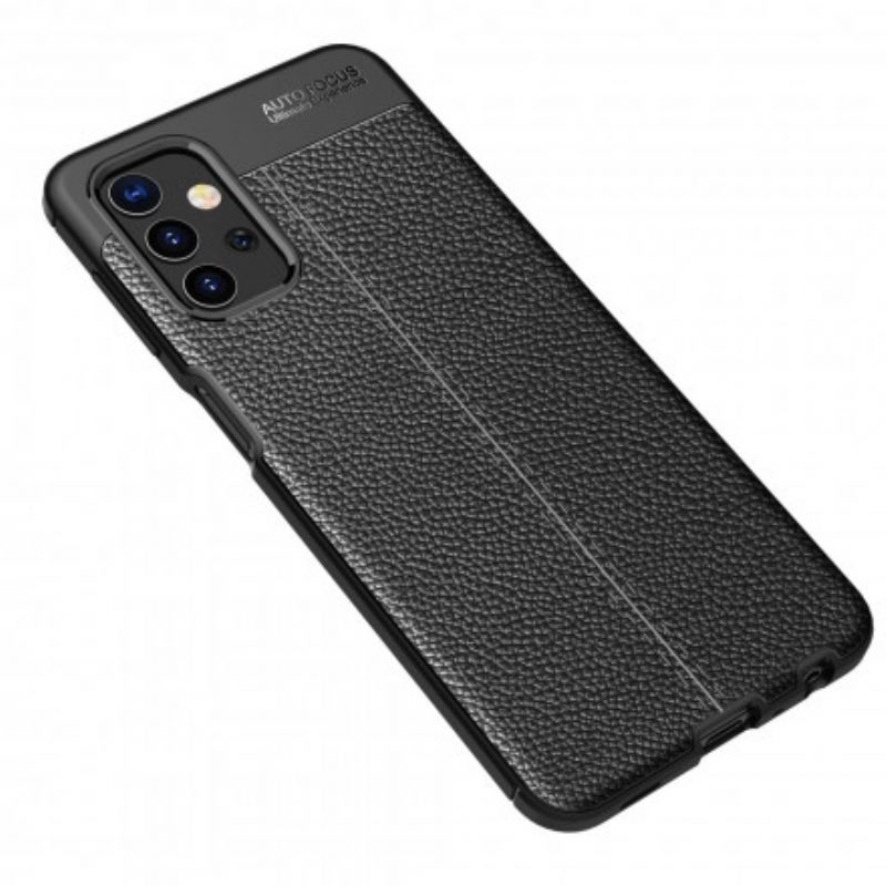 Cover Samsung Galaxy A32 5G Doppia Linea Litchi Effetto Pelle