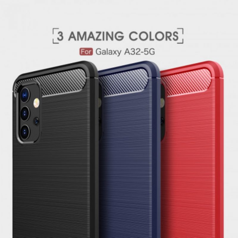 Cover Samsung Galaxy A32 5G Fibra Di Carbonio Spazzolata