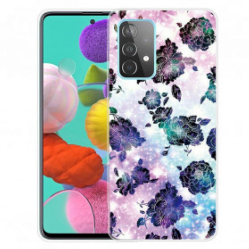 Cover Samsung Galaxy A32 5G Fiori D'epoca Colorati