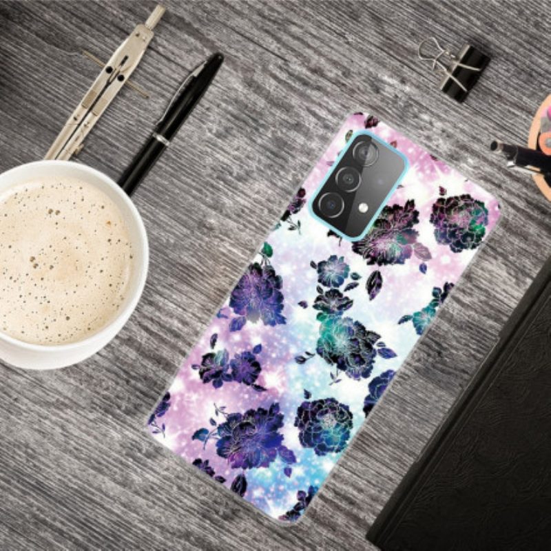 Cover Samsung Galaxy A32 5G Fiori D'epoca Colorati