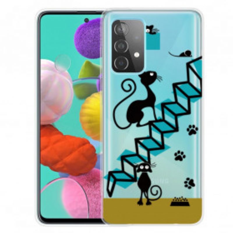 Cover Samsung Galaxy A32 5G Gatti Divertenti