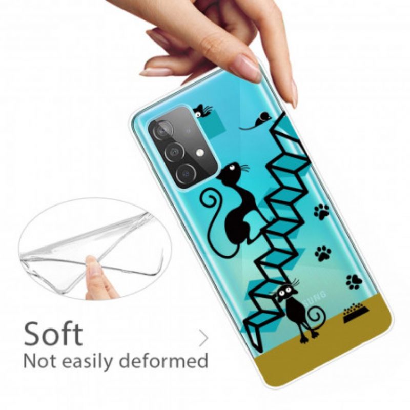 Cover Samsung Galaxy A32 5G Gatti Divertenti