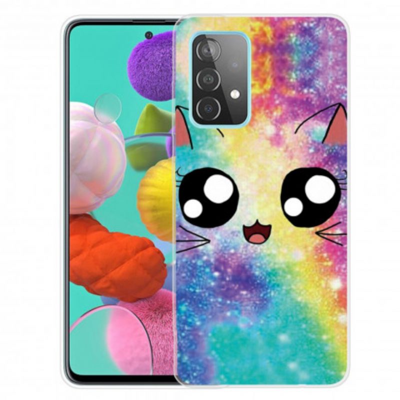 Cover Samsung Galaxy A32 5G Gatto Dei Cartoni Animati