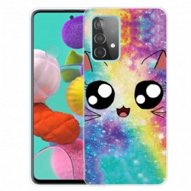 Cover Samsung Galaxy A32 5G Gatto Dei Cartoni Animati