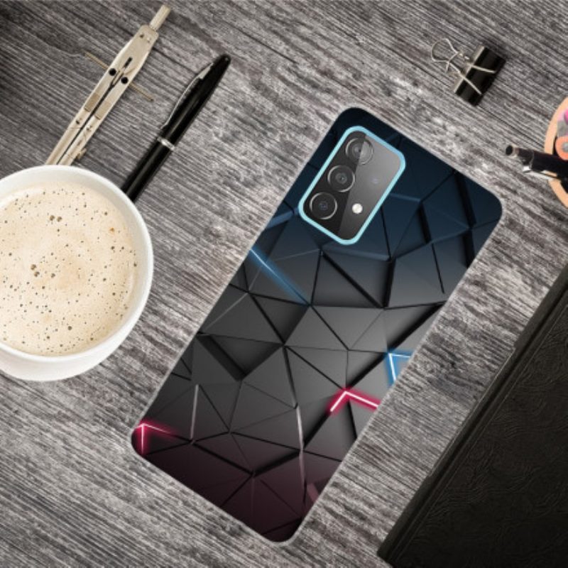 Cover Samsung Galaxy A32 5G Geometria Flessibile