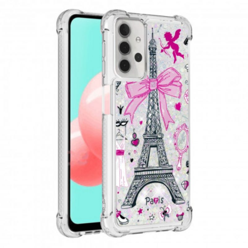 Cover Samsung Galaxy A32 5G Le Paillettes Della Torre Eiffel