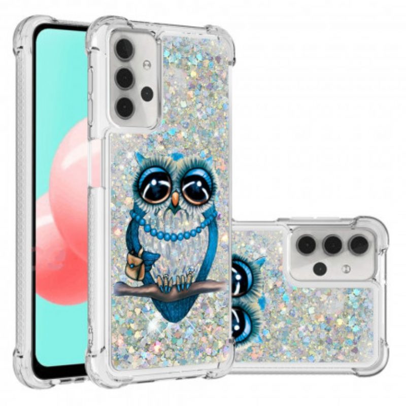 Cover Samsung Galaxy A32 5G Miss Owl Paillettes