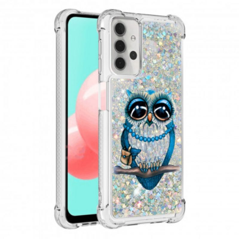 Cover Samsung Galaxy A32 5G Miss Owl Paillettes