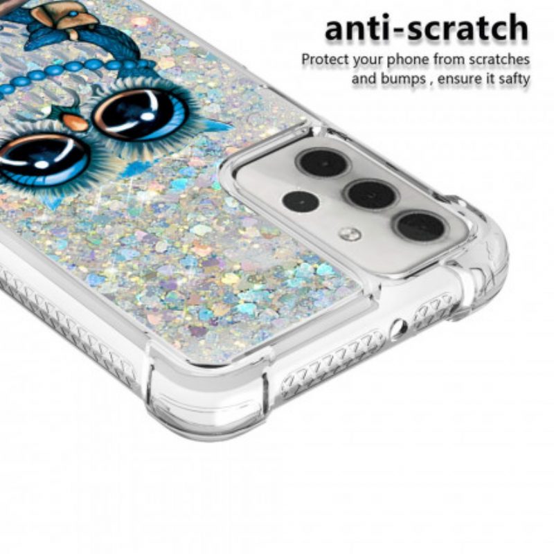 Cover Samsung Galaxy A32 5G Miss Owl Paillettes