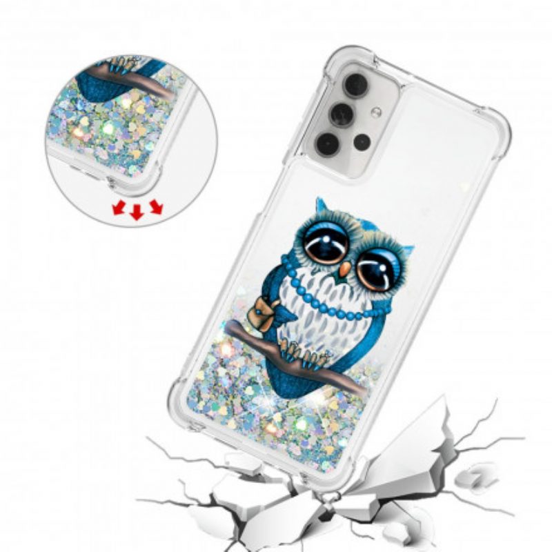 Cover Samsung Galaxy A32 5G Miss Owl Paillettes