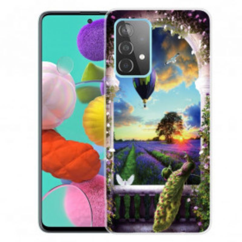 Cover Samsung Galaxy A32 5G Mongolfiera Flessibile