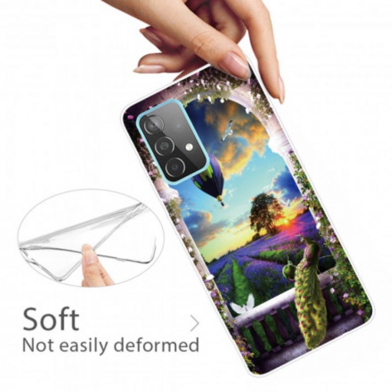 Cover Samsung Galaxy A32 5G Mongolfiera Flessibile