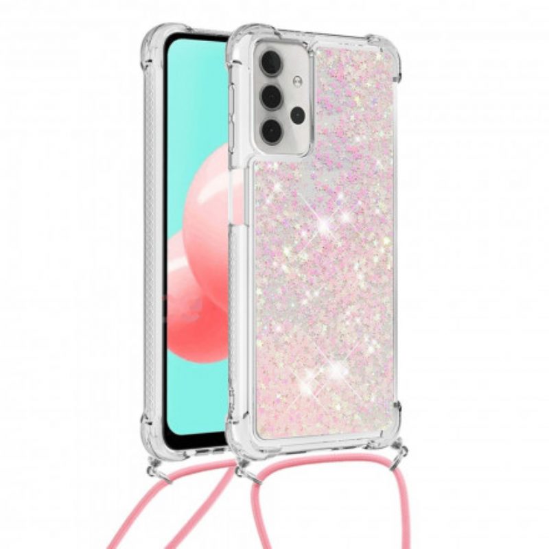 Cover Samsung Galaxy A32 5G Paillettes Con Coulisse