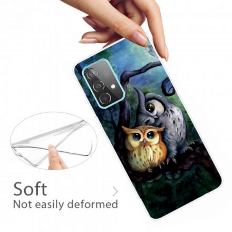 Cover Samsung Galaxy A32 5G Pittura Gufi