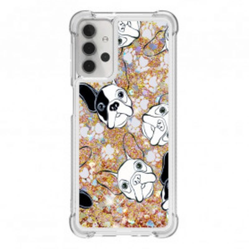 Cover Samsung Galaxy A32 5G Signor Cane Paillettes