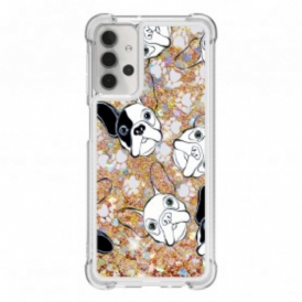 Cover Samsung Galaxy A32 5G Signor Cane Paillettes