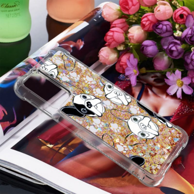 Cover Samsung Galaxy A32 5G Signor Cane Paillettes