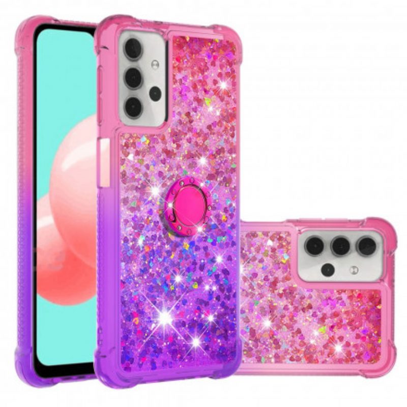 Cover Samsung Galaxy A32 5G Staffa Ad Anello Glitterata