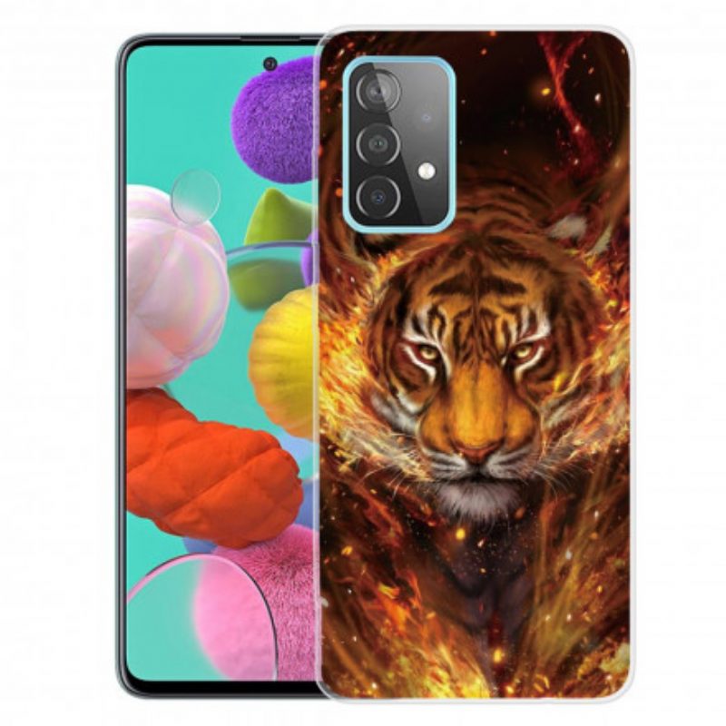 Cover Samsung Galaxy A32 5G Tigre Flessibile