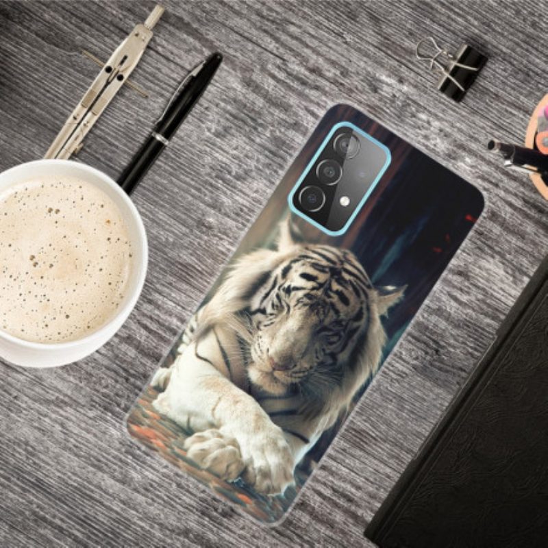 Cover Samsung Galaxy A32 5G Tigre Flessibile